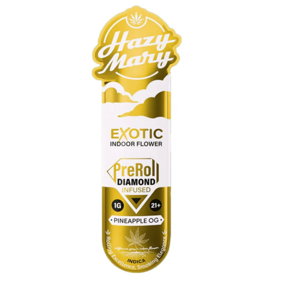 Hazy Mary Diamond Preroll (1g) / Pineapple OG (Indica)